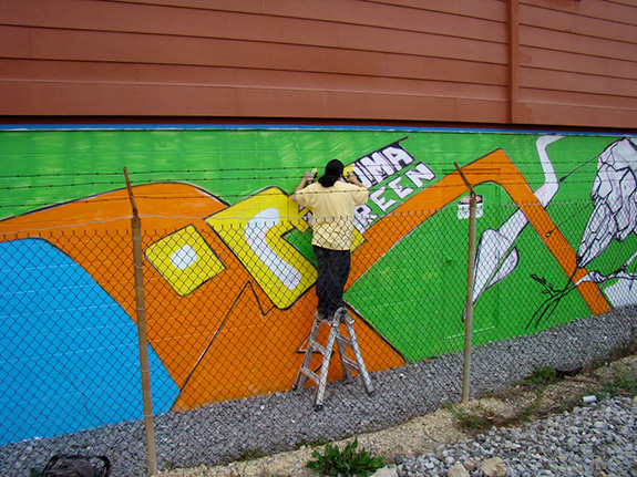 MuralsDC & WBL | 2009 | Takoma Green | Process MuralsDC & WBL | 2009 | Takoma Green | Process